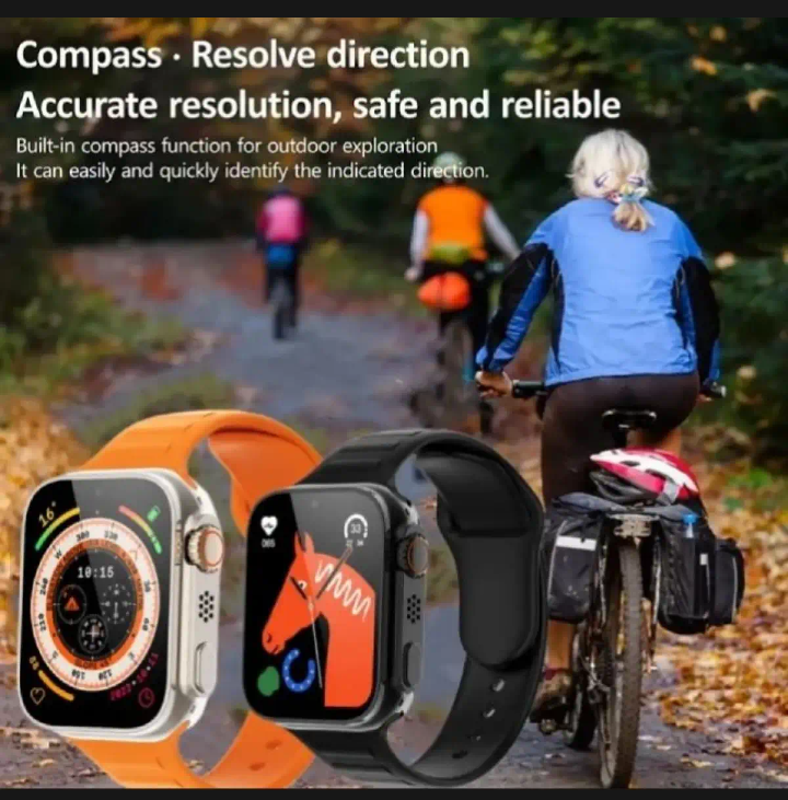 Ultra Smart Fitness Watch with 7 Interchangeable Straps & Heart Rate Monitor Premium Ultra Smart Watch Combo – 7 Straps, Bluetooth Calls & Fitness Tracking