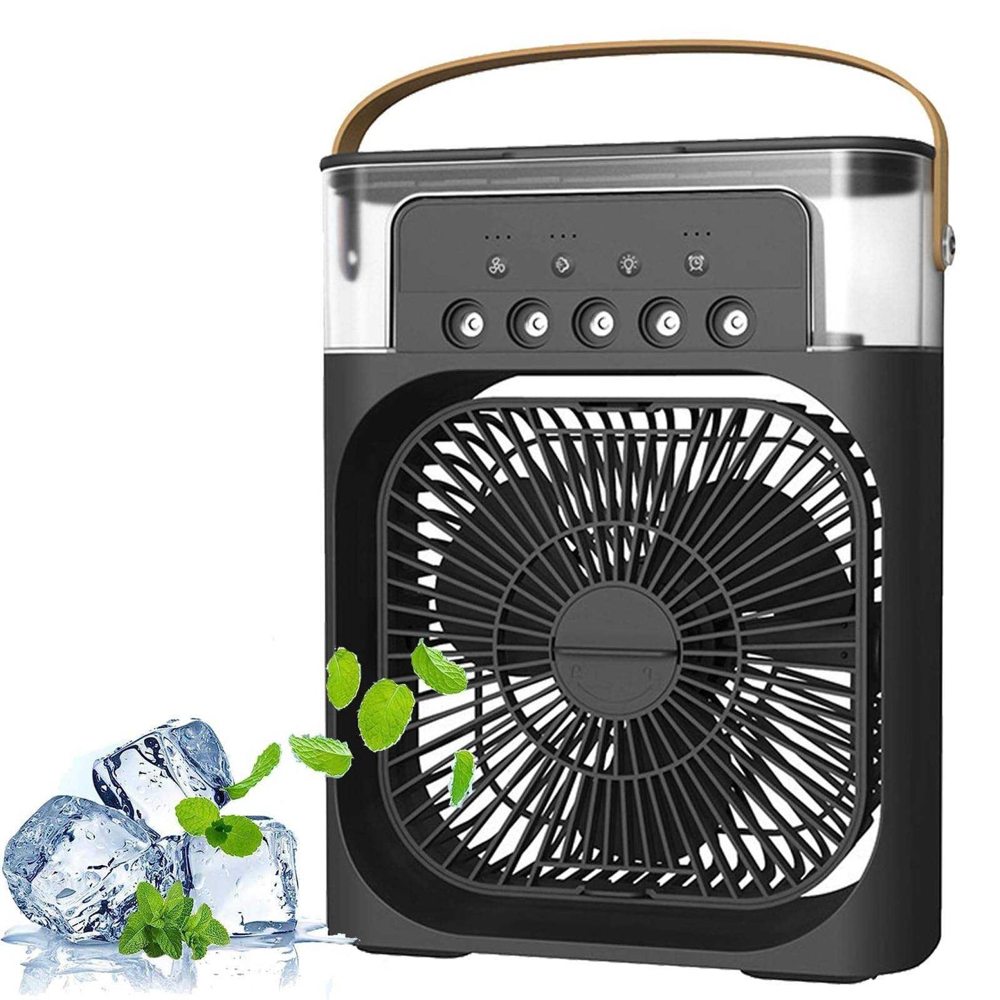 ❄️ Beat The Heat Anywhere – Portable Mini Air Cooler Fan With 3-Speed Cooling