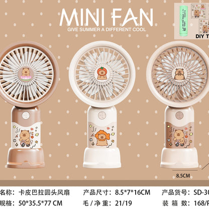 Mini Fan Portable USB Charging Fan With Long Battery Life And Quiet Airflow Design - Random Color