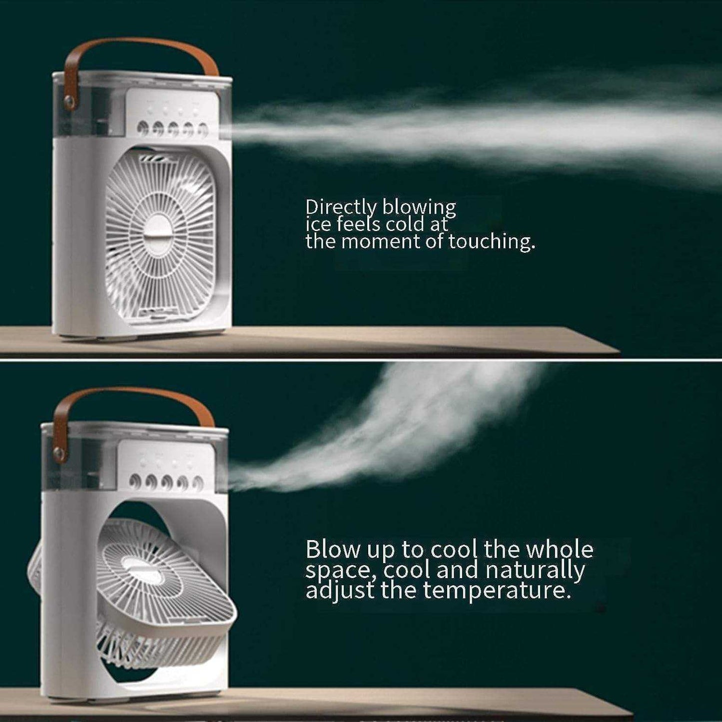 ❄️ Beat The Heat Anywhere – Portable Mini Air Cooler Fan With 3-Speed Cooling