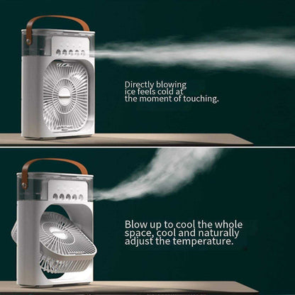 ❄️ Beat The Heat Anywhere – Portable Mini Air Cooler Fan With 3-Speed Cooling