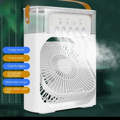 ❄️ Beat The Heat Anywhere – Portable Mini Air Cooler Fan With 3-Speed Cooling