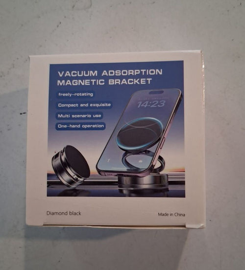 Vacuum Adsorption Magnetic Phone Holder & 360° Rotatable Car Mount Bracket