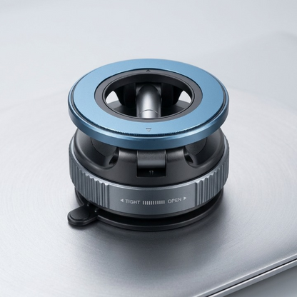 Vacuum Adsorption Magnetic Phone Holder & 360° Rotatable Car Mount Bracket