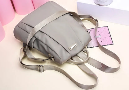 Anti-theft backpack women's bag 2024 new Korean version trendy fashion bag nylon canvas oxford cloth backpack