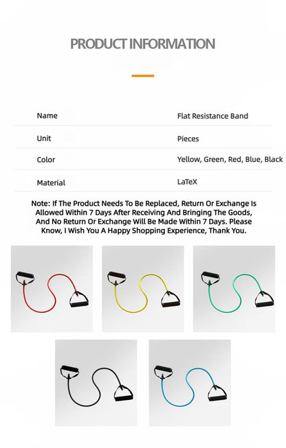 5 Levels Resistance Bands With Handles Exercise Workout For Men Women Strength Training Gym Fitness At Home Tube Band Pull Ropes