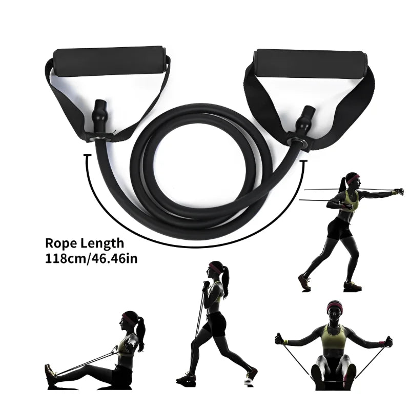 5 Levels Resistance Bands With Handles Exercise Workout For Men Women Strength Training Gym Fitness At Home Tube Band Pull Ropes