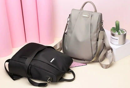 Anti-theft backpack women's bag 2024 new Korean version trendy fashion bag nylon canvas oxford cloth backpack