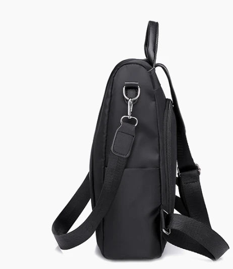 Anti-theft backpack women's bag 2024 new Korean version trendy fashion bag nylon canvas oxford cloth backpack