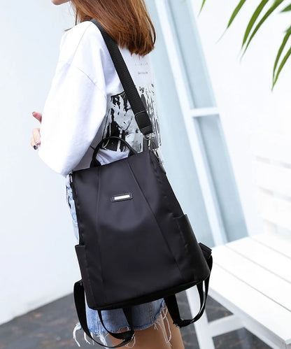 Anti-theft backpack women's bag 2024 new Korean version trendy fashion bag nylon canvas oxford cloth backpack