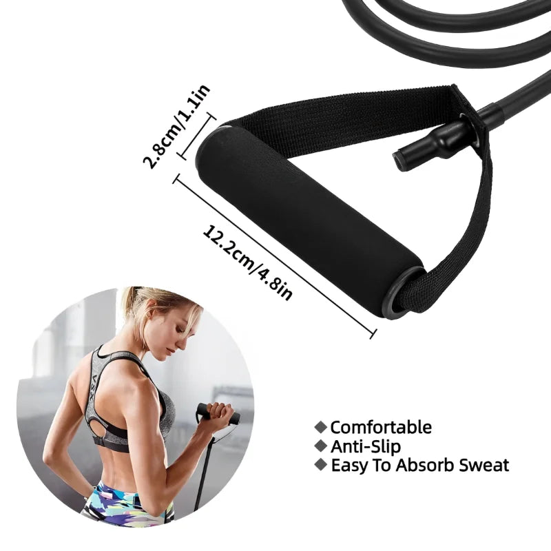 5 Levels Resistance Bands With Handles Exercise Workout For Men Women Strength Training Gym Fitness At Home Tube Band Pull Ropes