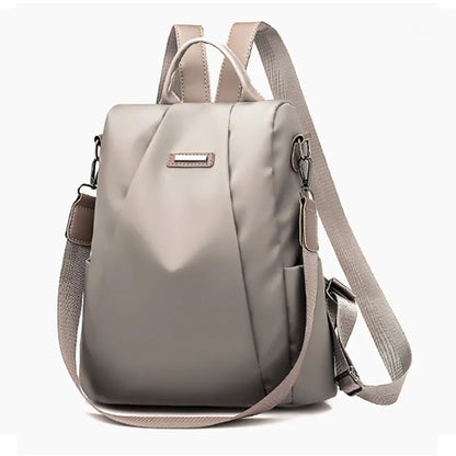 Anti-theft backpack women's bag 2024 new Korean version trendy fashion bag nylon canvas oxford cloth backpack
